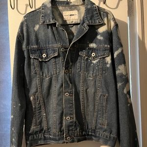 Acid Washed Mens Denim Jacket